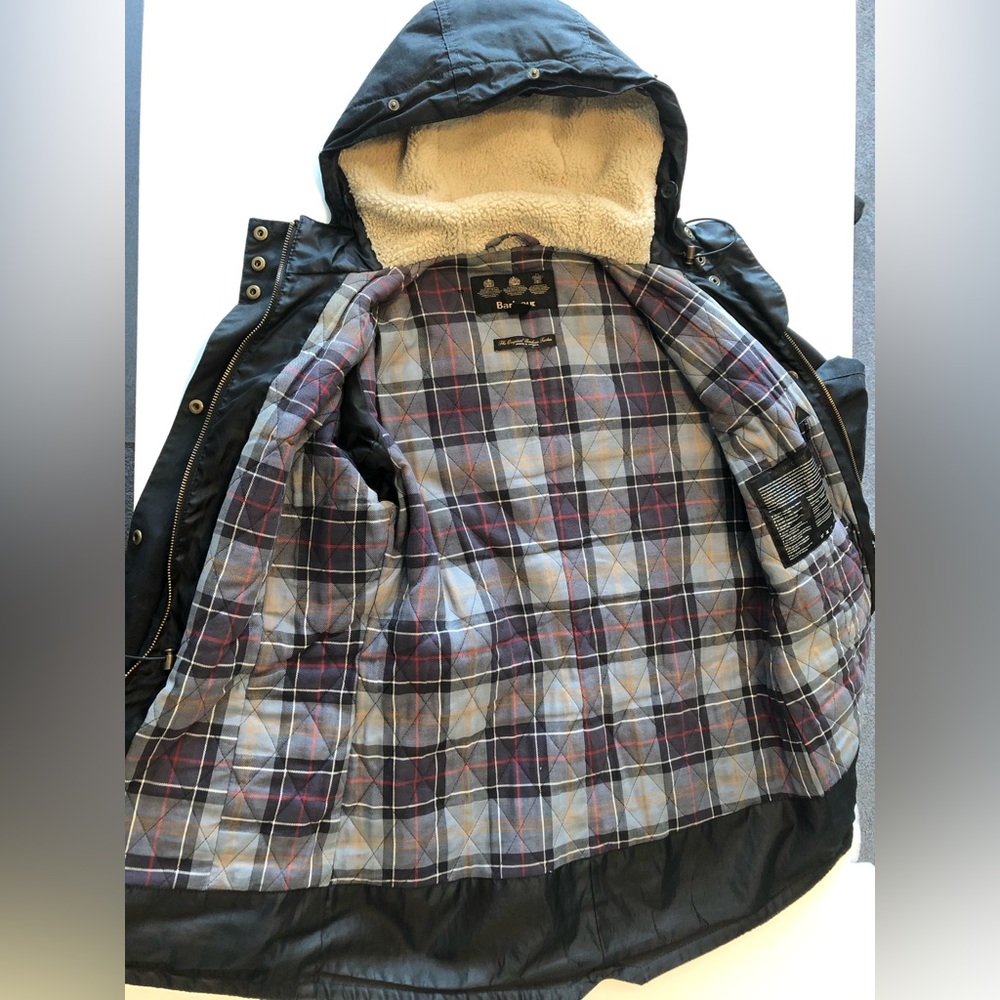 SOLD Barbour Kelsall Waxed Cotton Jacket US6/UK10 - Picture 7 of 11